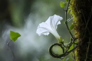 White moonflower Ipomoea
