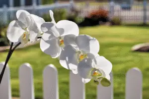 White moth orchid