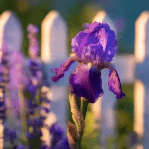 Bearded Iris (Iris germanica) Flower