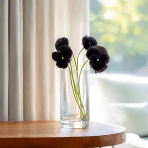 Black Beauty Pansy Flower