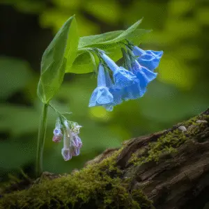 Blue Virginia bluebells