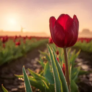 Red Tulip (Tulipa hybrids)