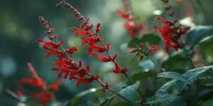 Scarlet Sage Flowers