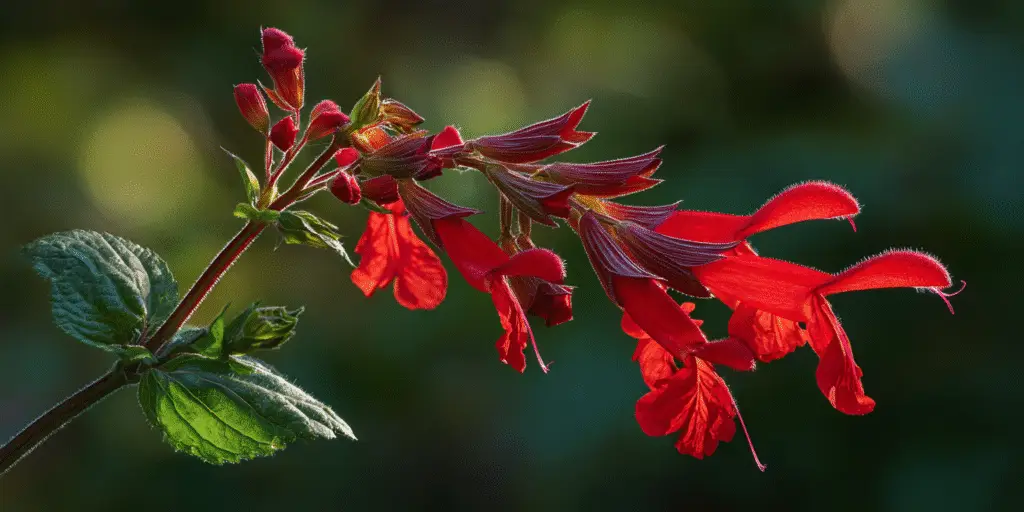 Scarlet Sage Flowers