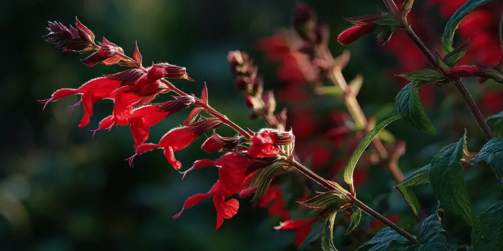 Scarlet Sage Flowers