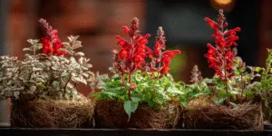 Scarlet Sage Flowers
