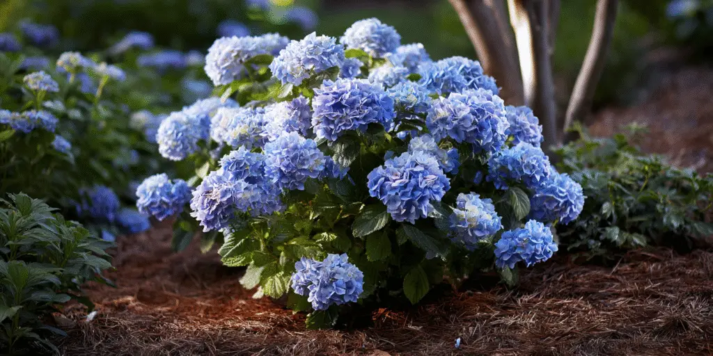 Hydrangea macrophylla 'Twist‑n‑Shout' — reblooming lacecap