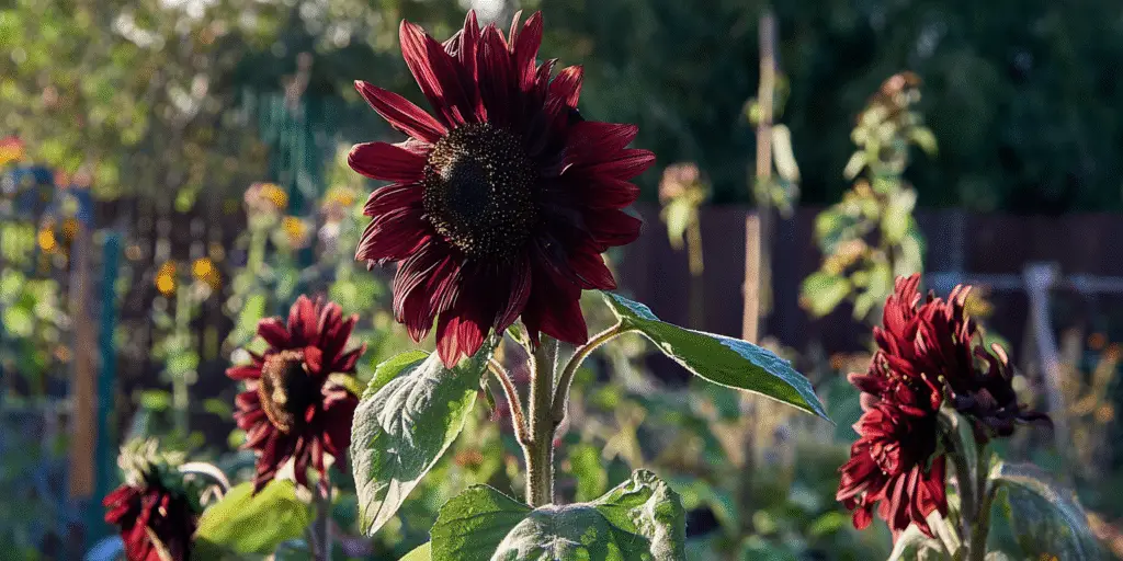 Helianthus annuus 'Moulin Rouge'