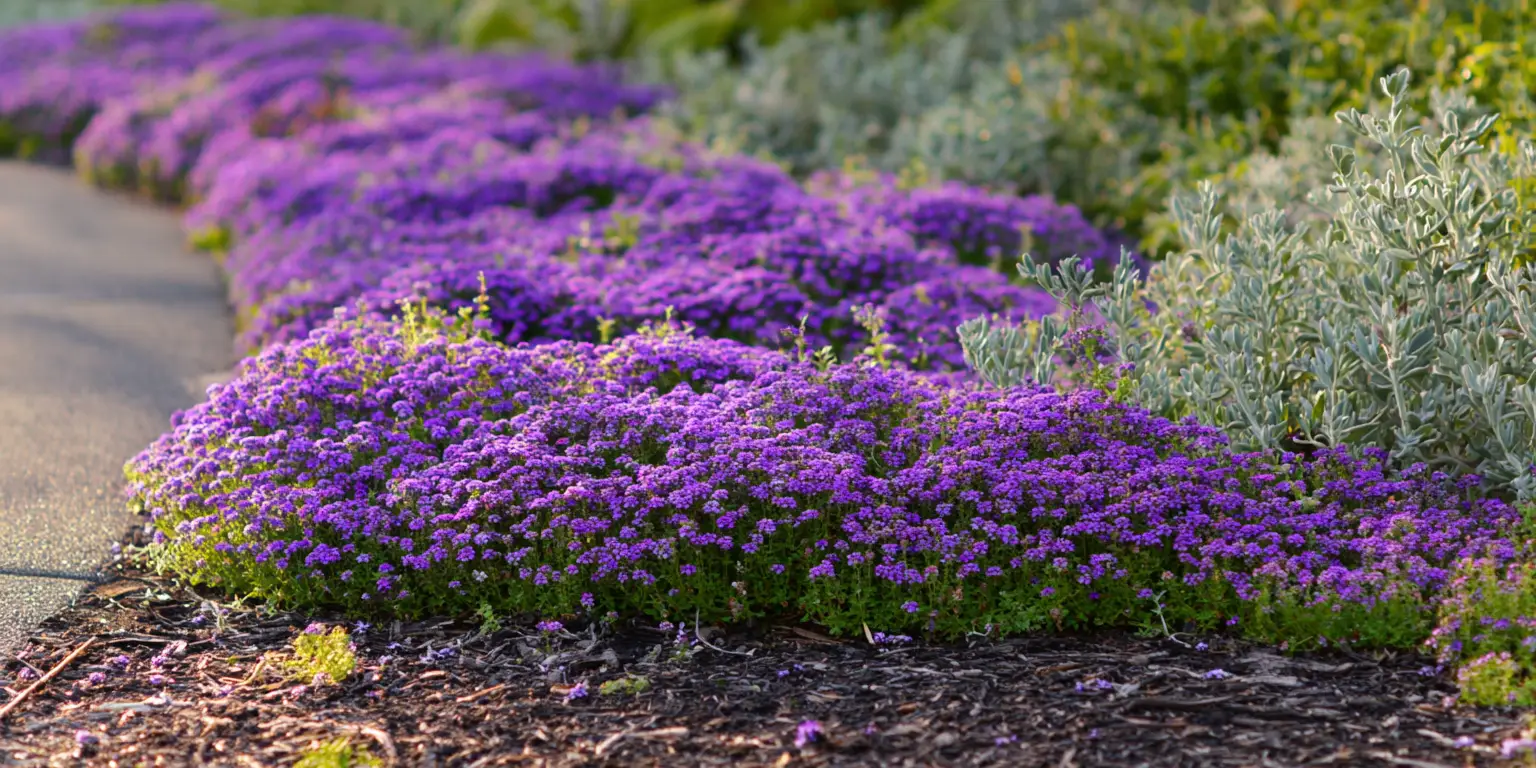 Royal Carpet' sweet alyssum: low purple edging with strong scent