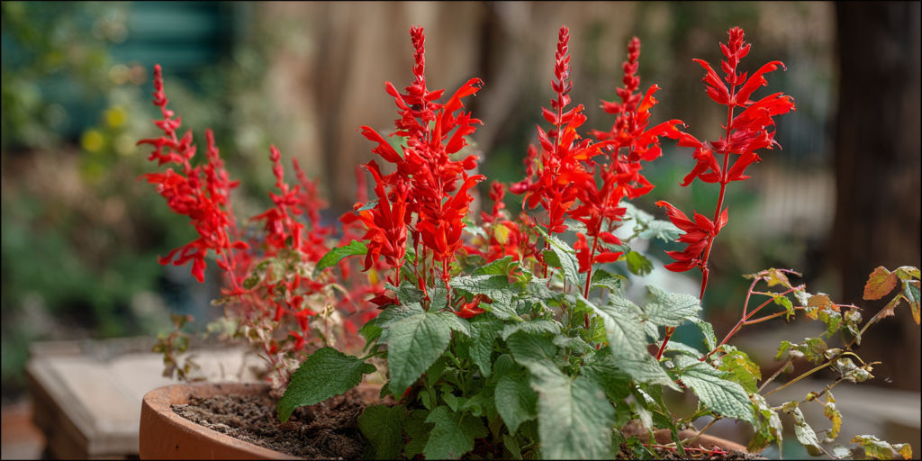 Salvia splendens ‘Salsa Scarlet’
