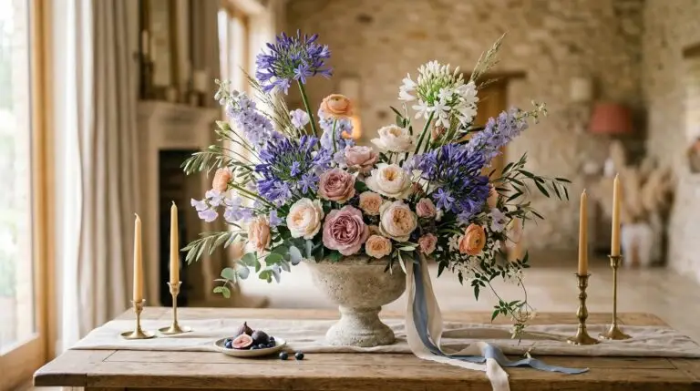 Agapanthus wedding bouquets and floral arrangements that feel effortlessly elegant
