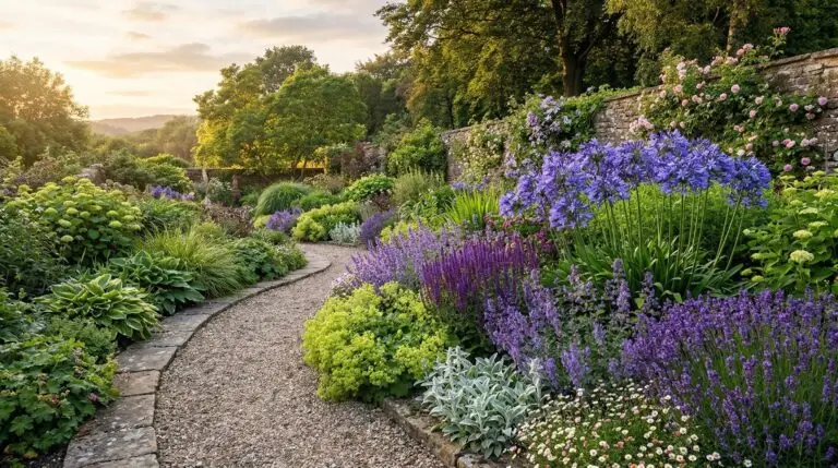 Best companion plants for agapanthus to create a layered garden border