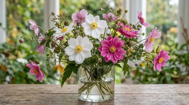 Japanese anemones for fall gardens that bloom when everything else fades