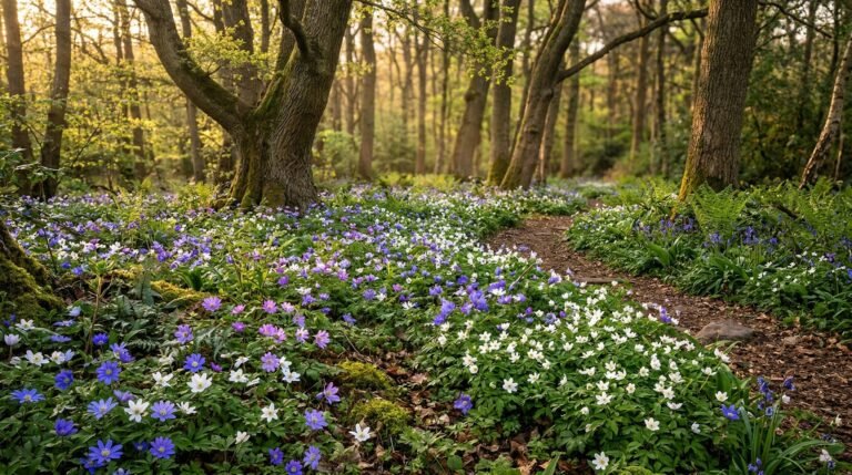 Naturalizing anemones in woodland gardens for wild-looking spring carpets