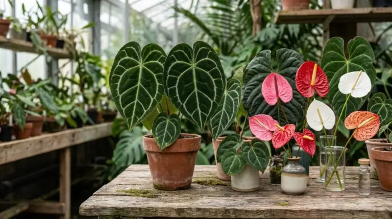 Anthurium varieties with the most stunning foliage for collectors and plant lovers