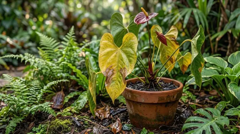 Why your anthurium leaves are turning yellow and brown and what to do about it