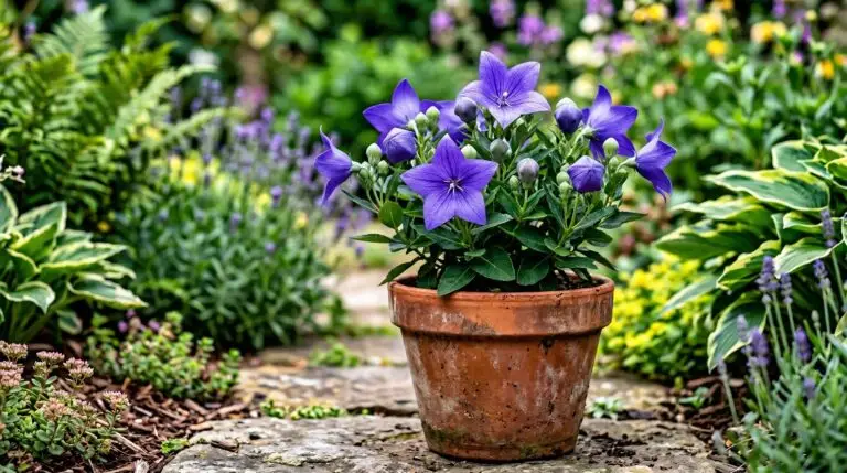 Growing balloon flowers in containers for a whimsical patio garden display