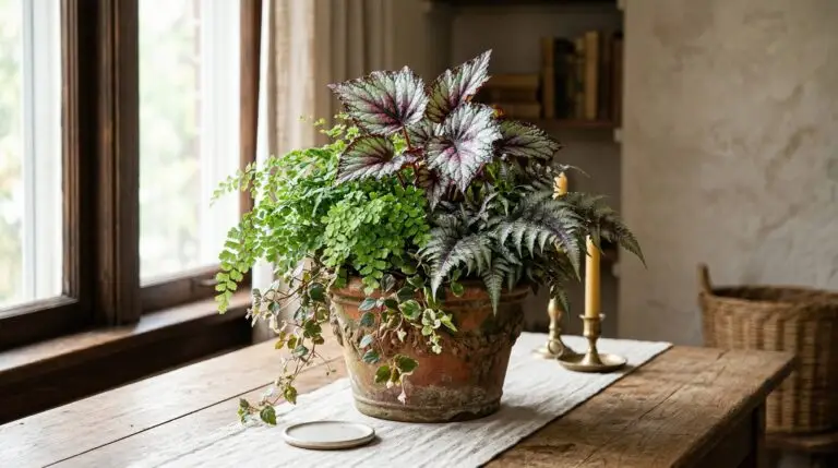 Begonia container combinations that look gorgeous on a shaded front porch