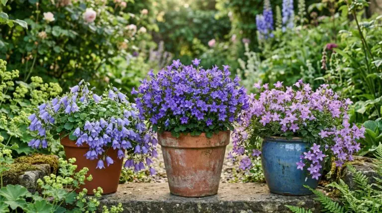Growing bellflowers in containers for balconies and small urban gardens