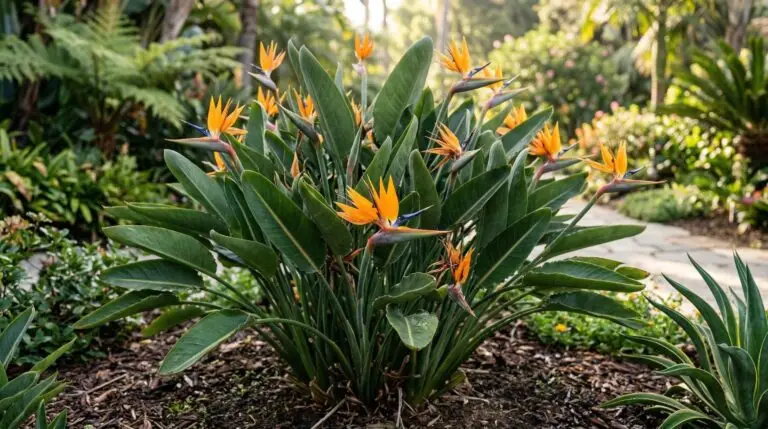 Growing bird of paradise outdoors in zones 9 through 11 for year-round tropical color