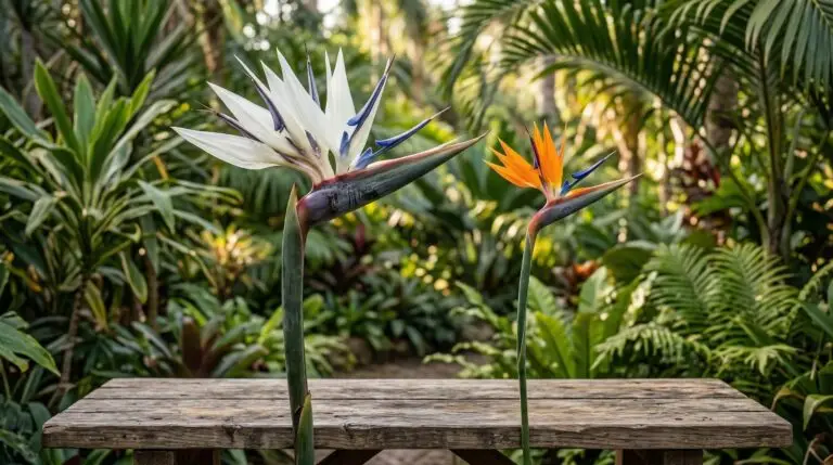 Giant white bird of paradise versus orange bird of paradise and which to choose