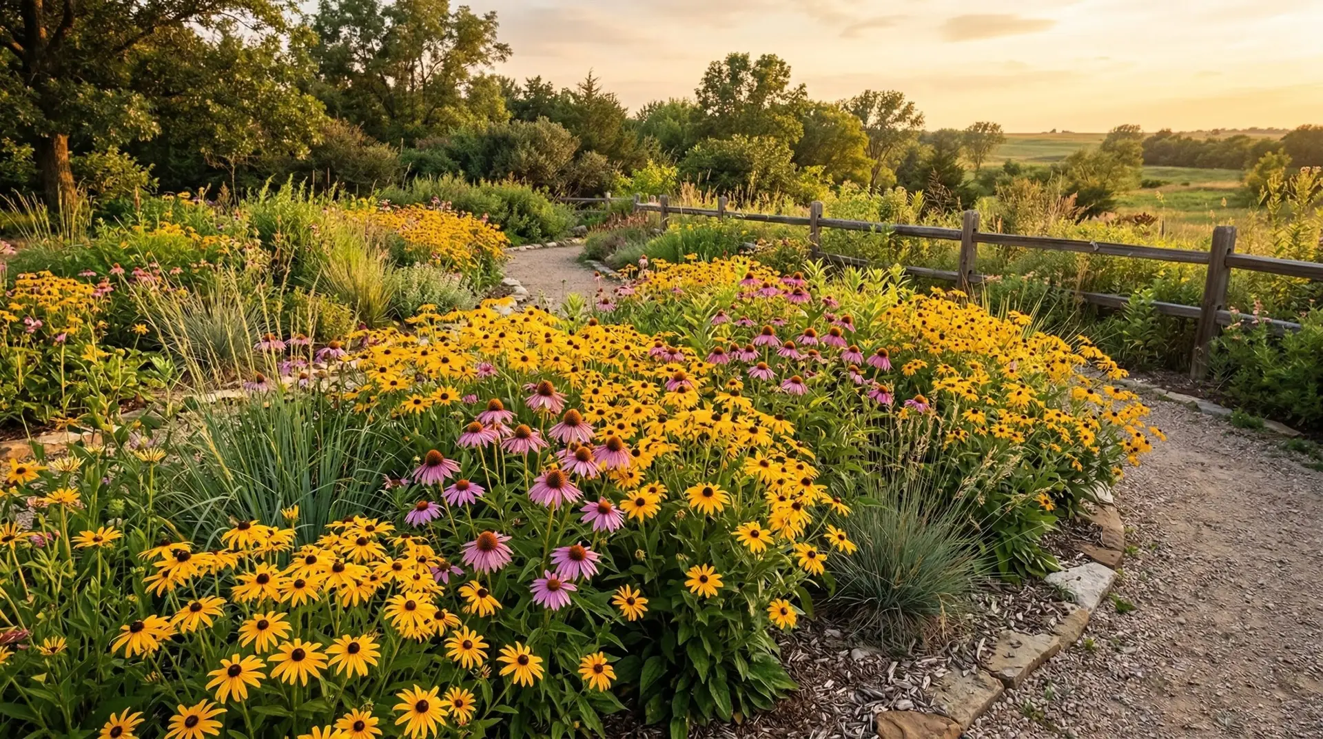 Black Eyed Susan - Black eyed Susan and coneflower planted together for the ultimate prairie garden