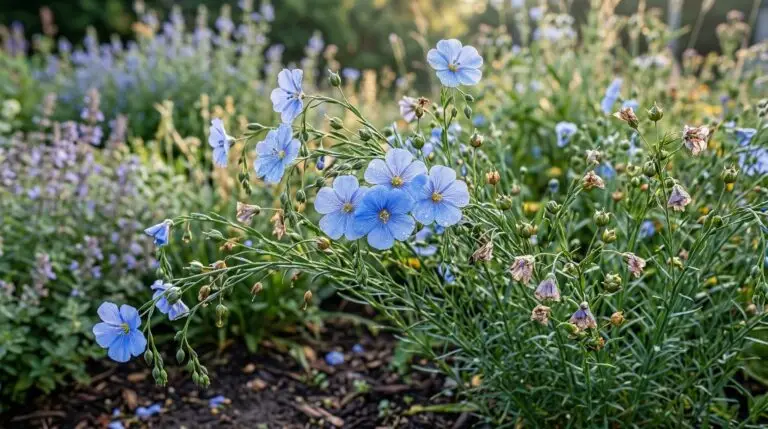 Why blue flax flowers only last one day and why that is actually a good thing