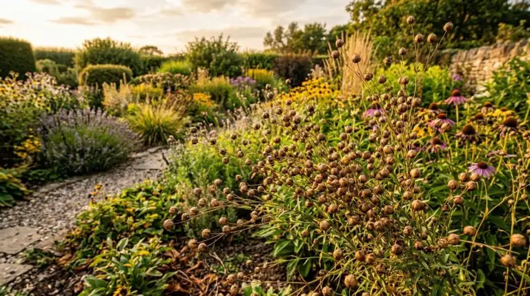How to collect and save blue flax seeds for planting next season