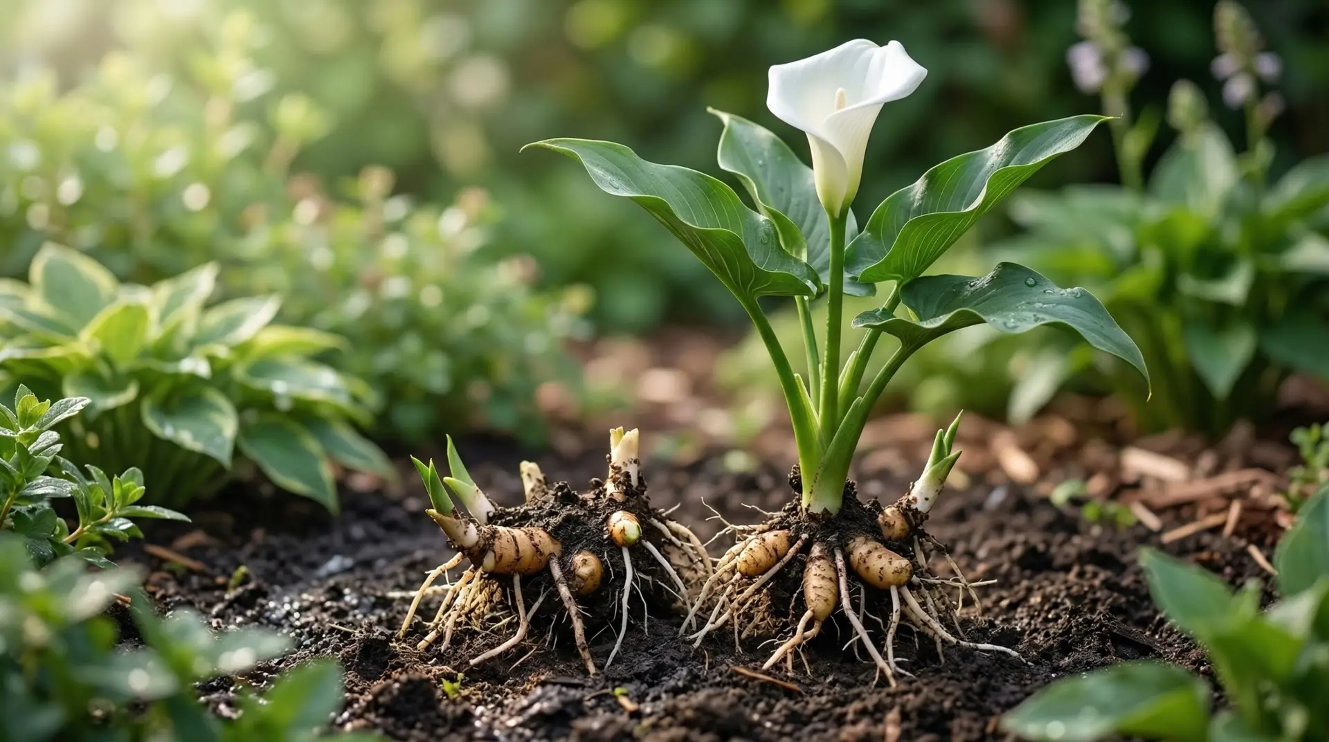 Calla Lily - Calla lily propagation by dividing rhizomes for more plants every season