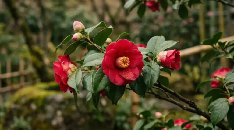 Camellia flower meaning in Japanese tea ceremony culture and garden traditions