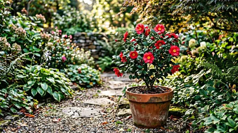 Growing camellias in containers for patios and northern gardeners who want blooms