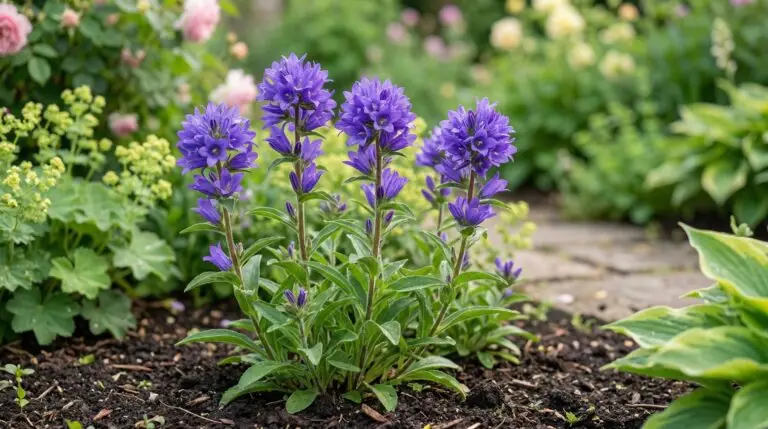 Growing campanula glomerata for intense purple clusters in summer borders