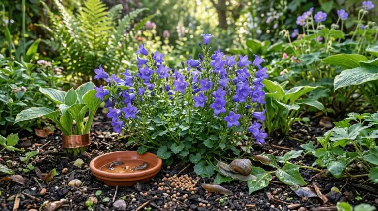 Campanula pests including slugs and rust and organic prevention methods
