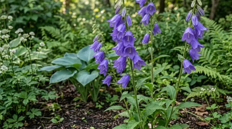 Campanula for shady garden spots where color is hard to find