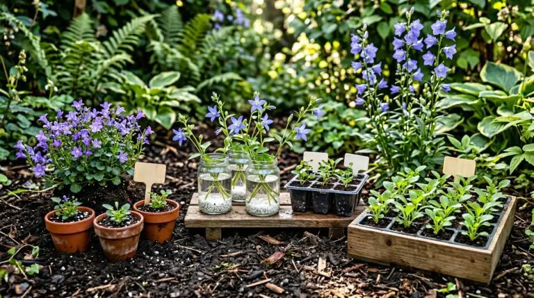 How to propagate campanula from stem cuttings root division and seed