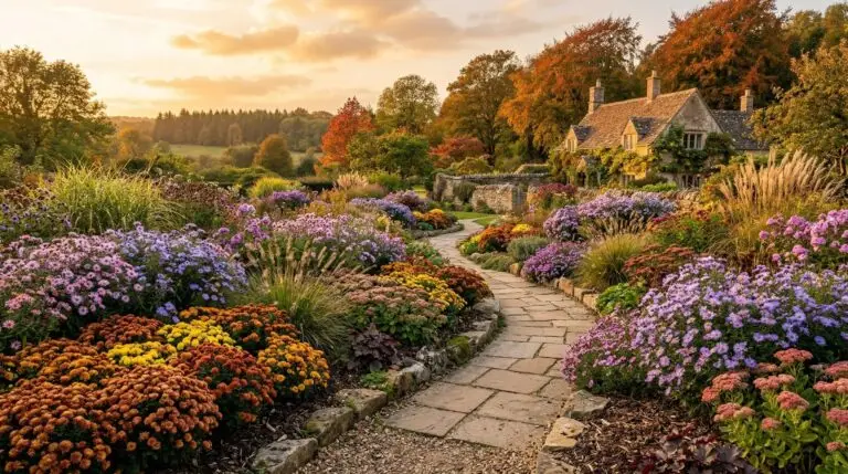 Best chrysanthemum companion plants for a colorful fall garden border