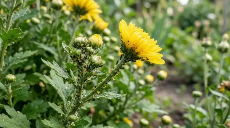 Chrysanthemum pest and disease guide including aphids leaf miners and white rust