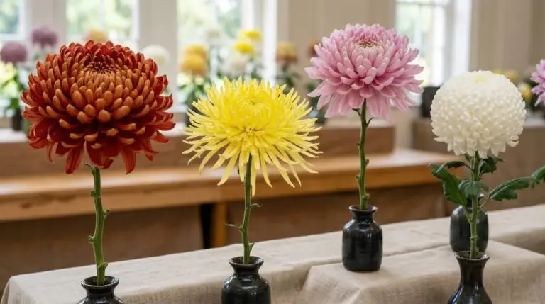 Exhibition chrysanthemums and the art of growing show-stopping single blooms