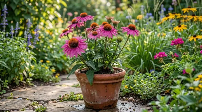 Growing coneflowers in containers for sunny balconies and apartment gardens