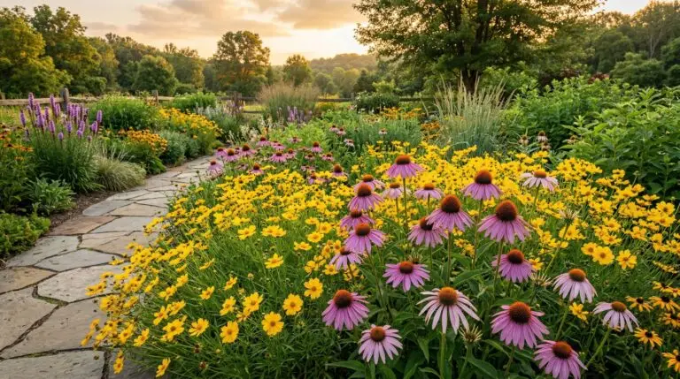 Coreopsis companion plants for a sunny wildflower border that takes care of itself