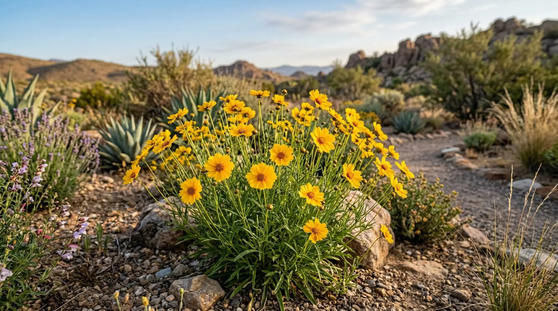 Coreopsis - Coreopsis for xeriscaping and dry garden conditions where other flowers struggle