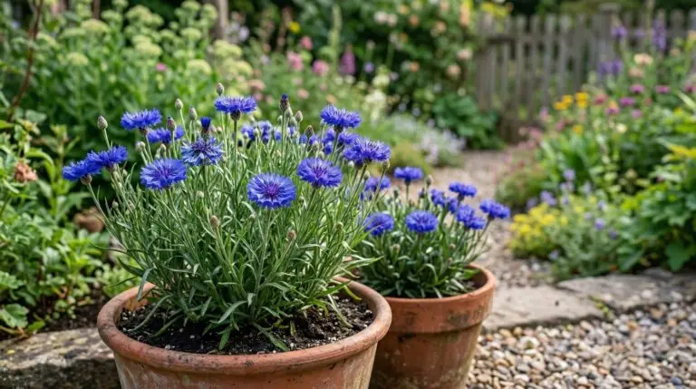 Growing cornflowers in containers for a wildflower look on balconies and patios