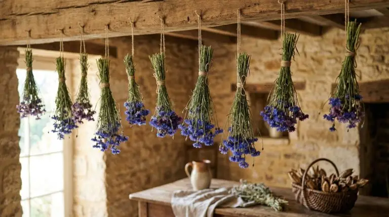 How to dry cornflowers for everlasting arrangements and craft projects