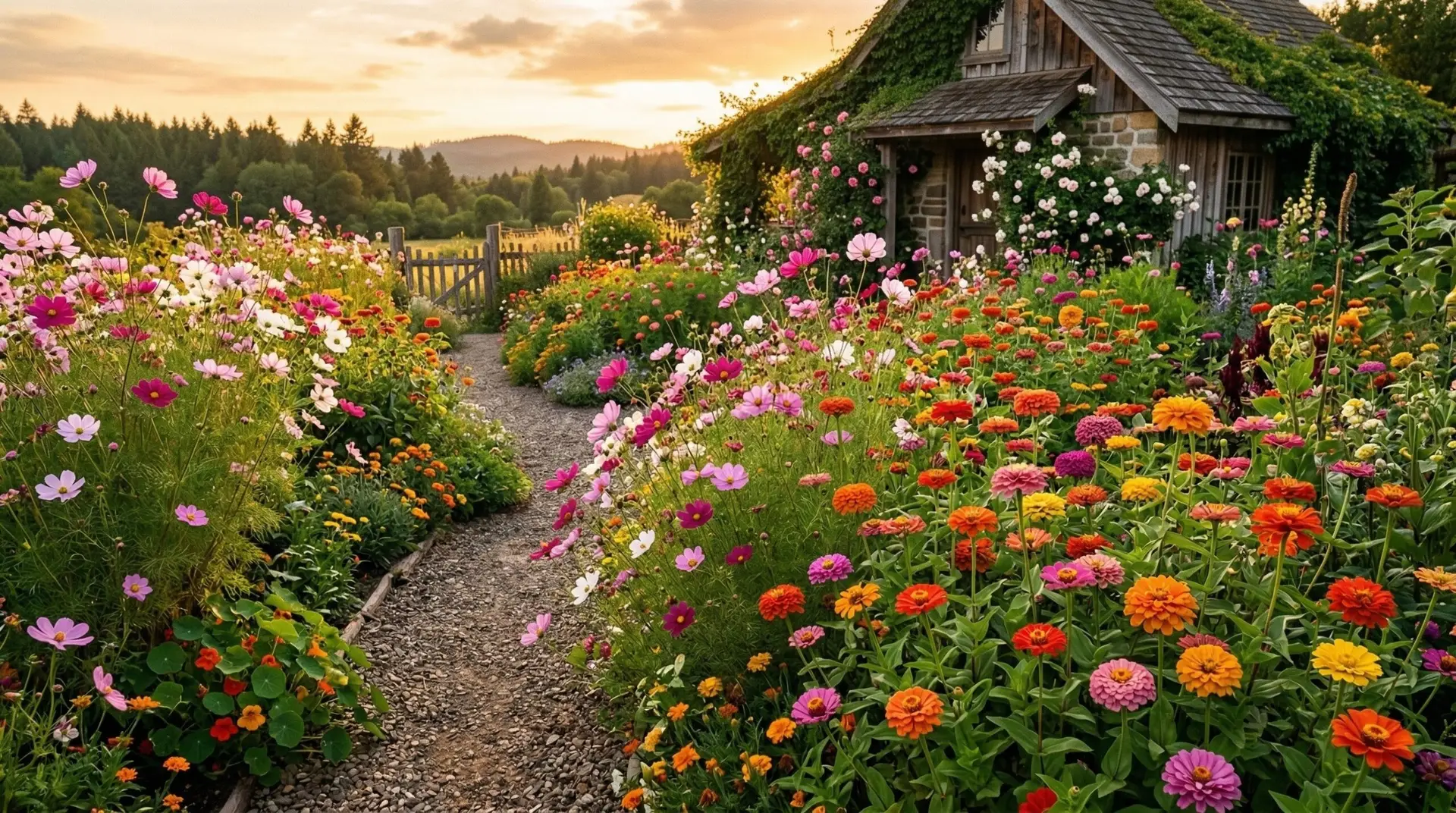 Cosmos - Cosmos companion plants for a dreamy wildflower garden that self-sows every year