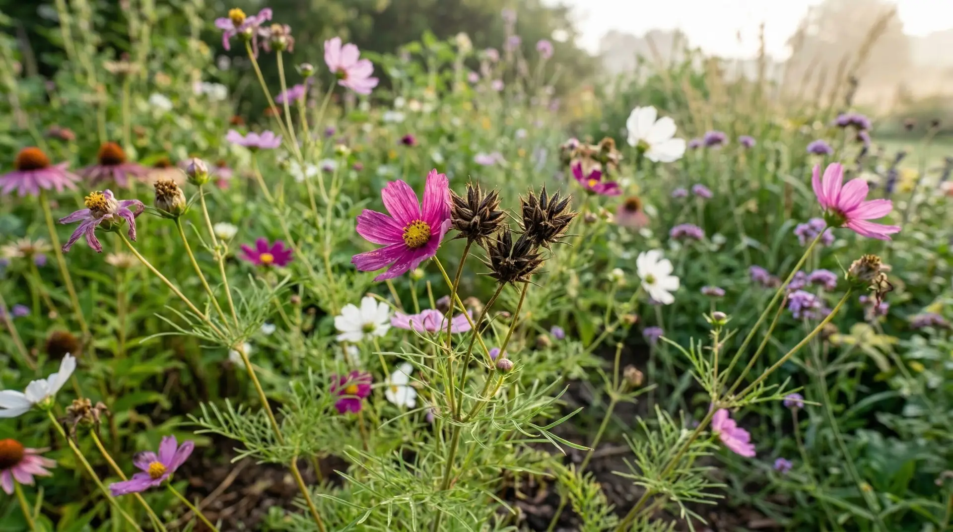 Cosmos - Cosmos as the perfect cut flower for beginners who want armloads of bouquets