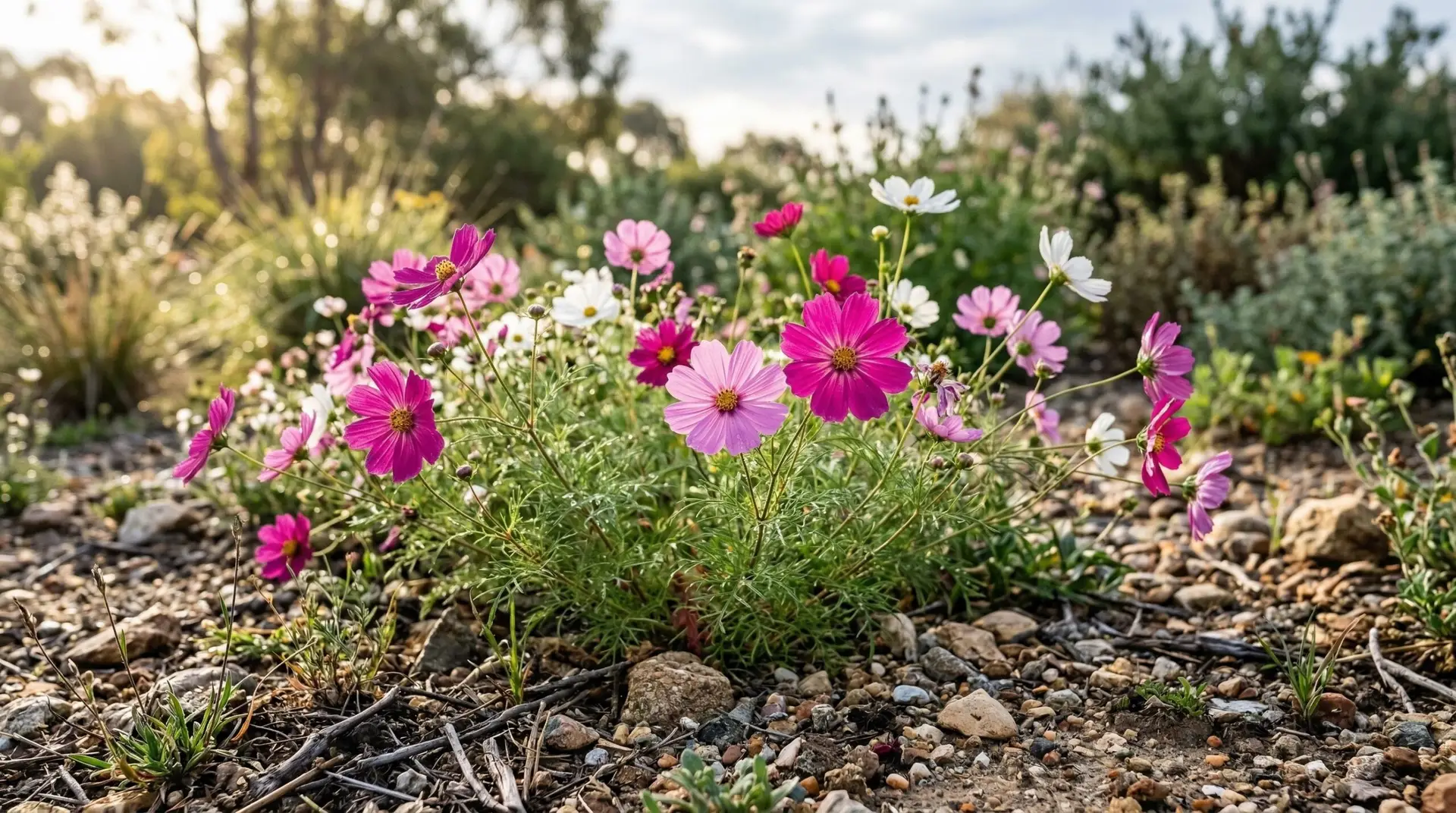 Cosmos - Why cosmos grows tall and leggy and how to get compact bushy plants instead