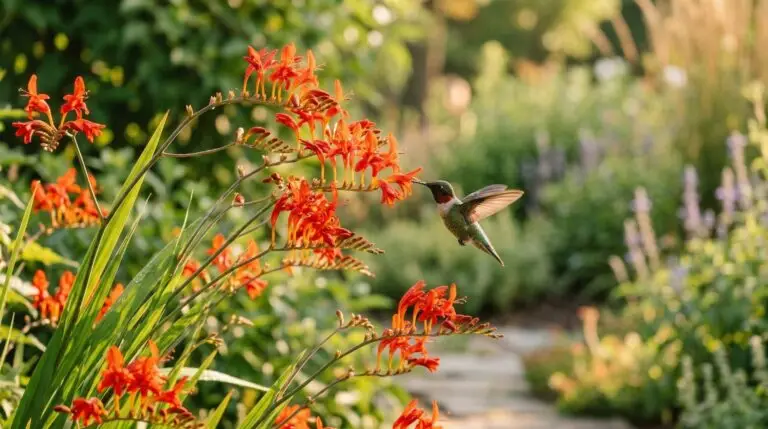 Crocosmia as a hummingbird magnet and why they prefer these tubular flowers