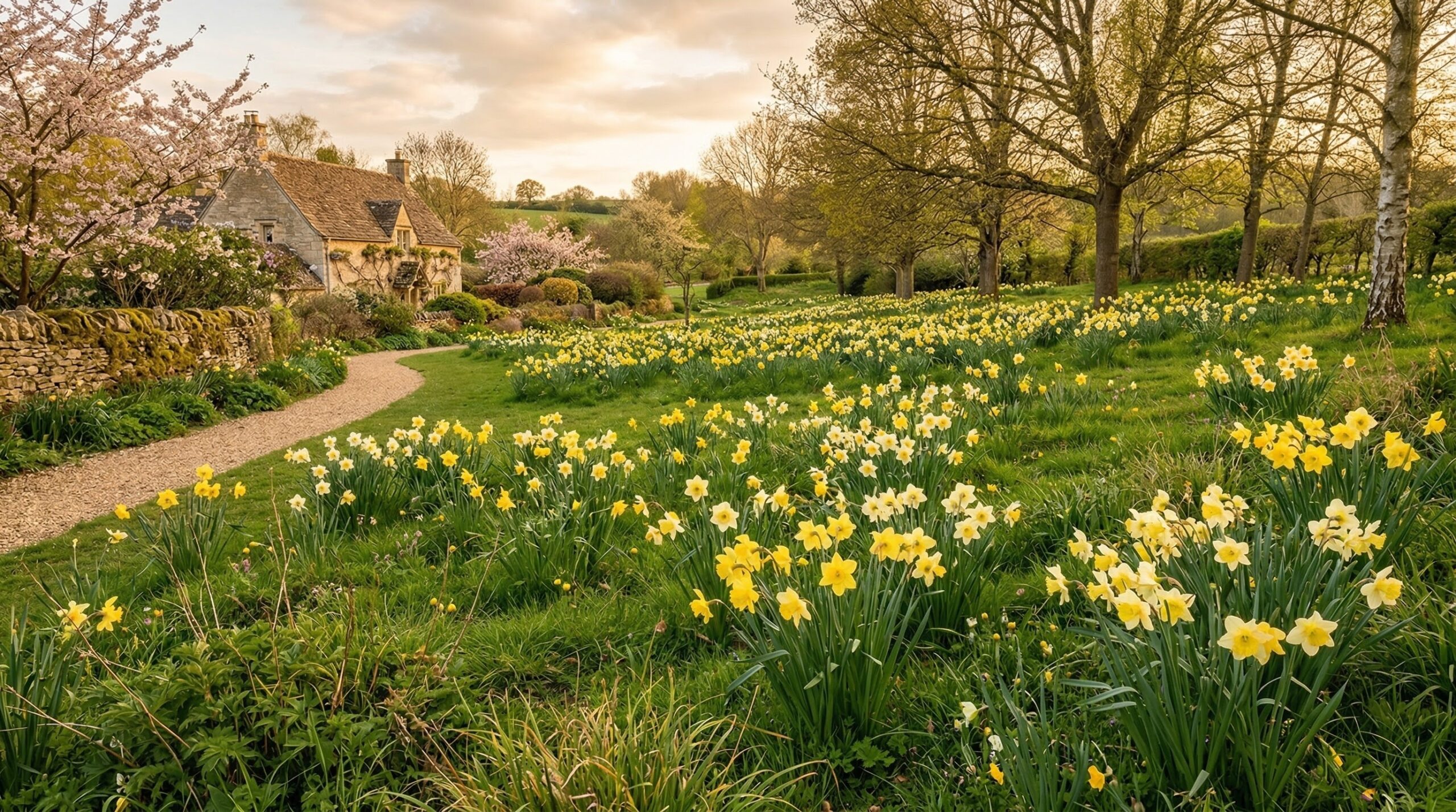 Daffodils - Naturalizing daffodils in lawns and woodland areas for wild spring beauty year after year
