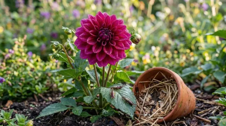 Dahlia pests and diseases including earwigs slugs and powdery mildew solutions