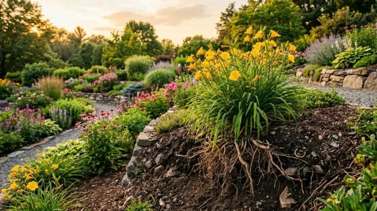 Using daylilies for erosion control on slopes and banks where nothing else grows